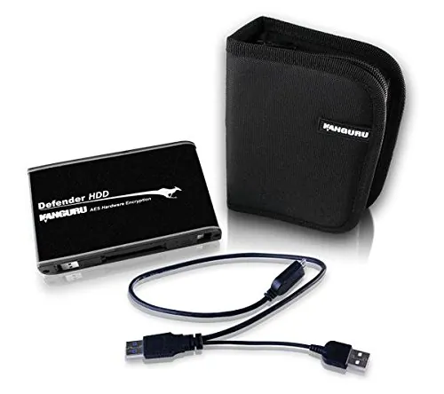 Kanguru Defender Secure SSD 256GB - USB 3.0 Encrypted Drive