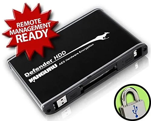 Kanguru Defender Secure SSD 256GB - USB 3.0 Encrypted Drive