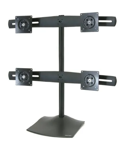 ERGOTRON DS100 QUAD-MONITOR DESK STAND,HORIZONTAL.CONSERVE DESK SPACE BY SUSPEND