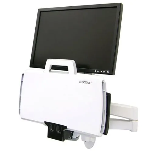 ERGOTRON 200 SERIES COMBO ARM (WHITE) WALL MOUNT.ATTACH AN LCD AND KEYBOARD TO T