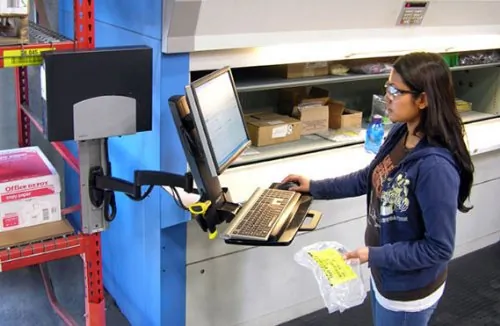 ERGOTRON 200 SERIES COMBO ARM (WHITE) WALL MOUNT.ATTACH AN LCD AND KEYBOARD TO T