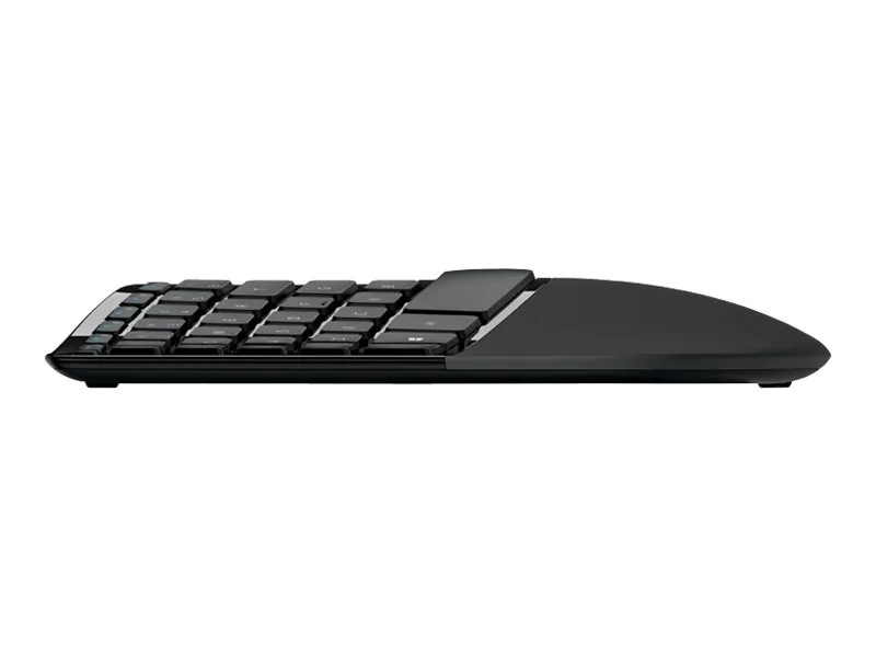 Microsoft Sculpy Ergonomic Keyboard - Cable Connectivity - USB Interface - Black