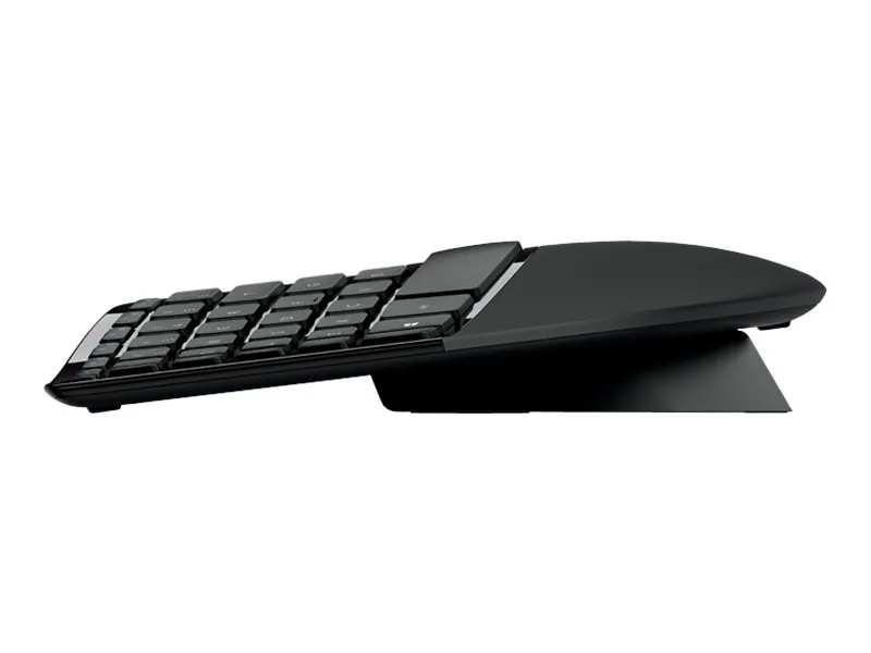 Microsoft Sculpy Ergonomic Keyboard - Cable Connectivity - USB Interface - Black