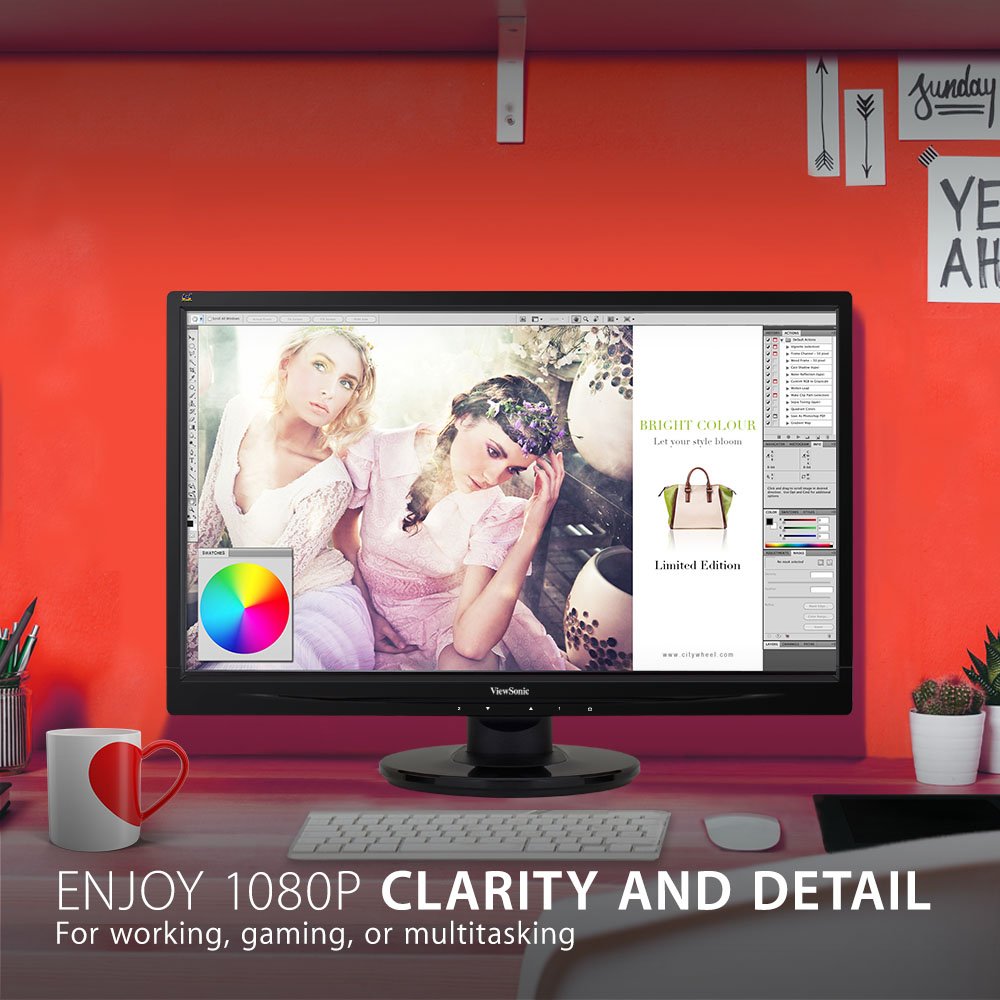 Viewsonic Value VA2246MH-LED Full HD LED LCD Monitor - 16:9 - Black - 22 Class - 1920 x 1080 - 16.7 Million Colors - 250 Nit - 5 ms - HDMI - VGA