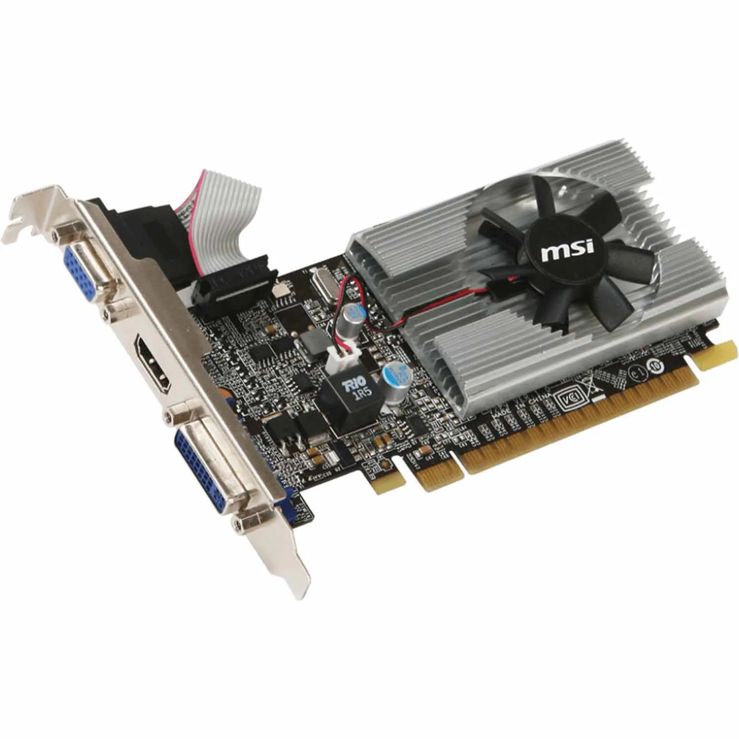 MSI NVIDIA GeForce 210 1GB GDDR3 VGA/DVI/HDMI Low Profile PCI-Express Video Card