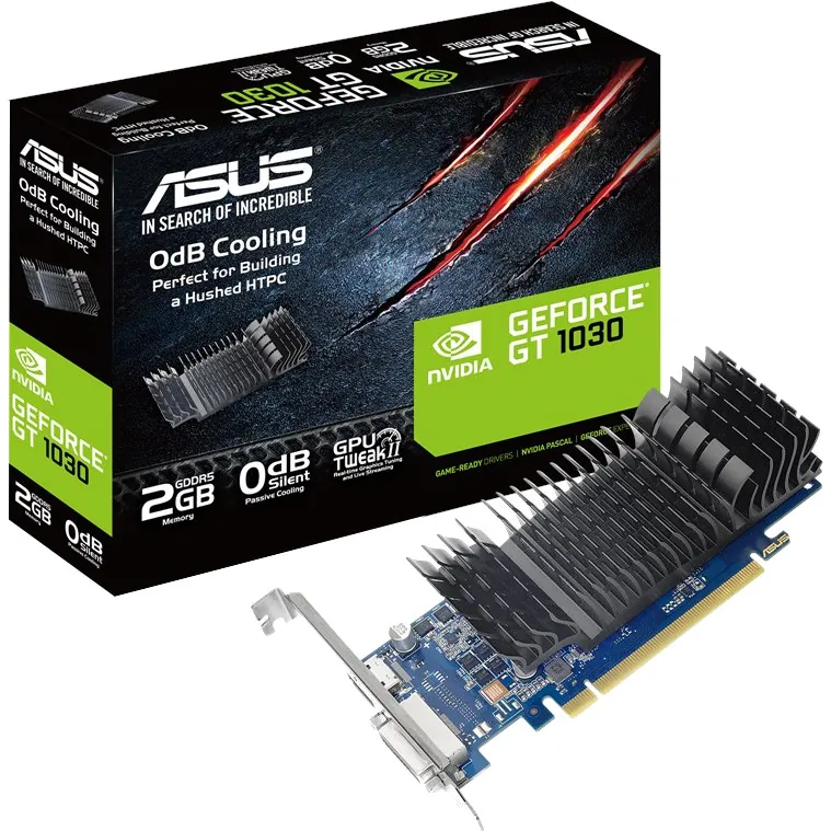 ASUS Video Card GT1030-2G-CSM GT 1030 2GB GDDR5 64Bit PCIE 3.0 HDMI/DVID Low Profile Retail