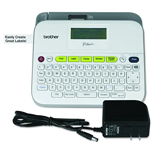 Brother P-Touch - PT-D400AD Desktop Labelmaker - Thermal Transfer- Monochrome - Lablemaker - 180 dpi - Desktop - Auto Power Off - Laminated Tape