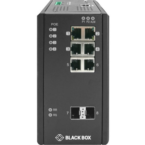 INDUSTRIAL GIGABIT ETHERNET MANAGED L2+ SWITCH - POE+, EXTREME TEMPERATURE, (6)
