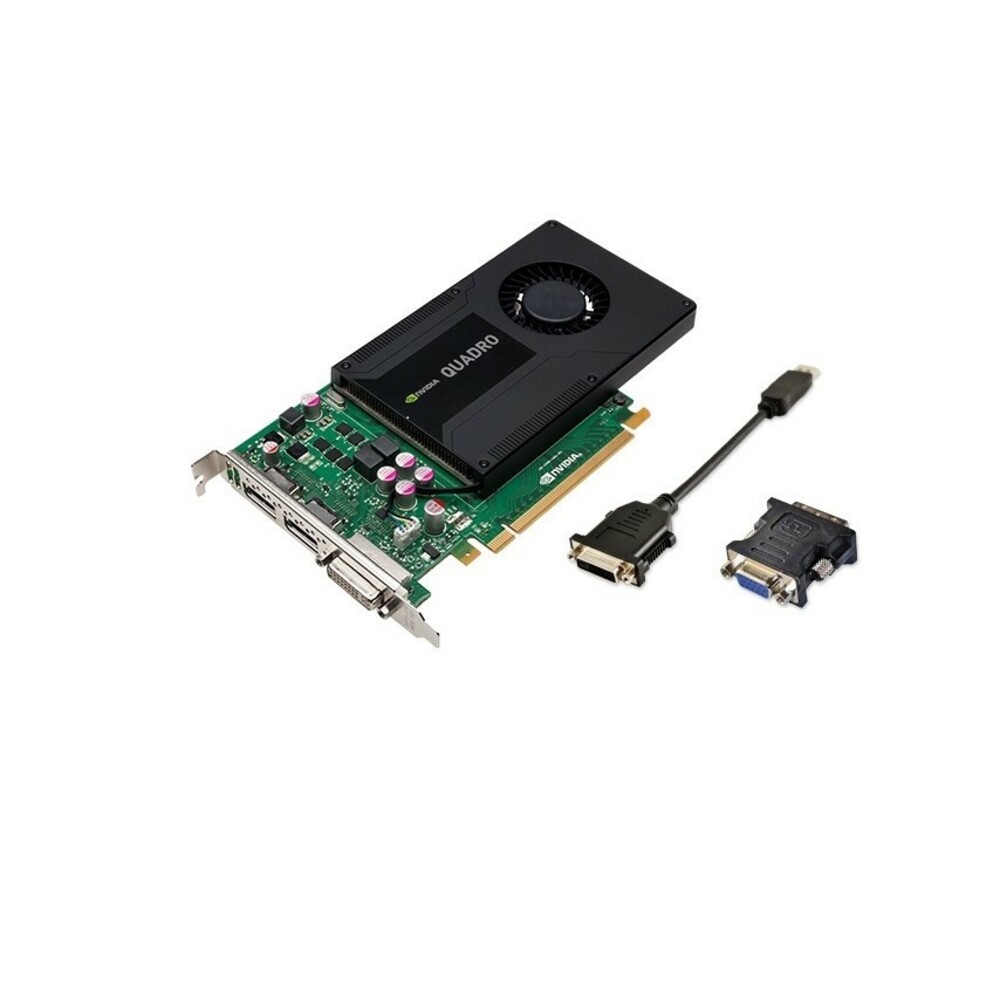 Package includes: Quadro K2000, Diplayport-DVI AdapterProduct may differ from image shown