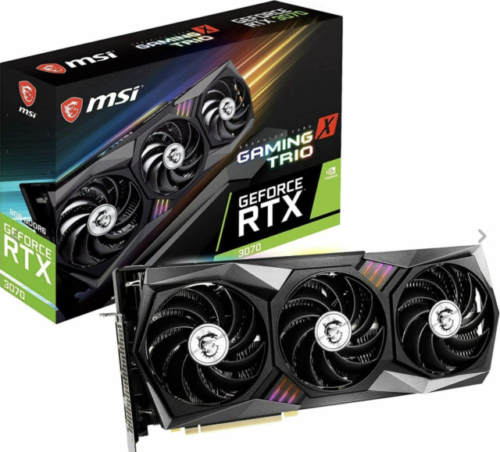 8GB MSI GeForce RTX 3070 Gaming X Trio PCI Express 4.0 Gaming Video Card RTX 3070 Gaming X Trio