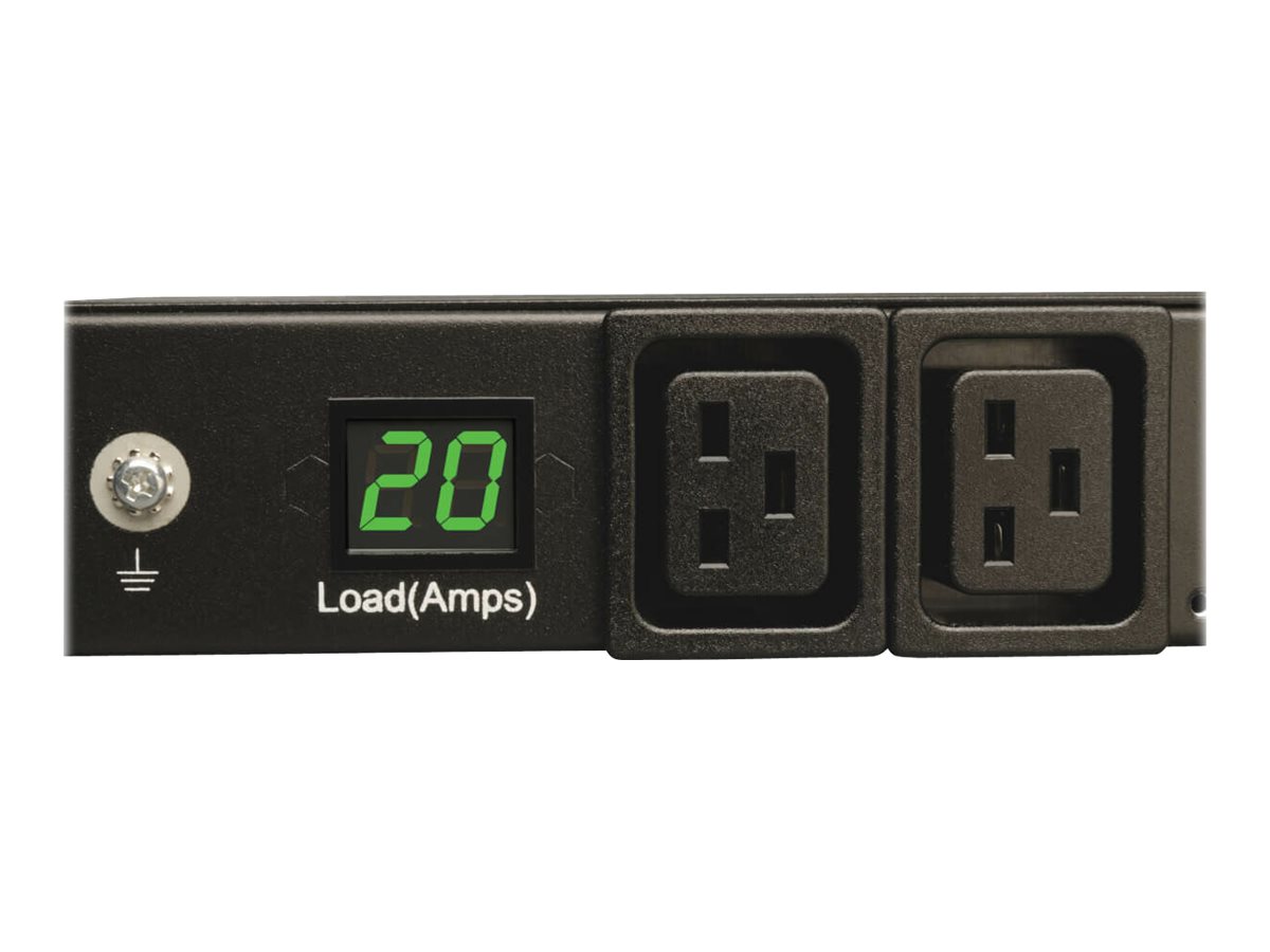 TRIPP LITE, 3.2-3.8KW SINGLE-PHASE METERED PDU, 200-240V (8 C13 & 2 C19), C20 / L6-20P ADAPTER, 12FT CORD, 1U RACK-MOUNT, TAA