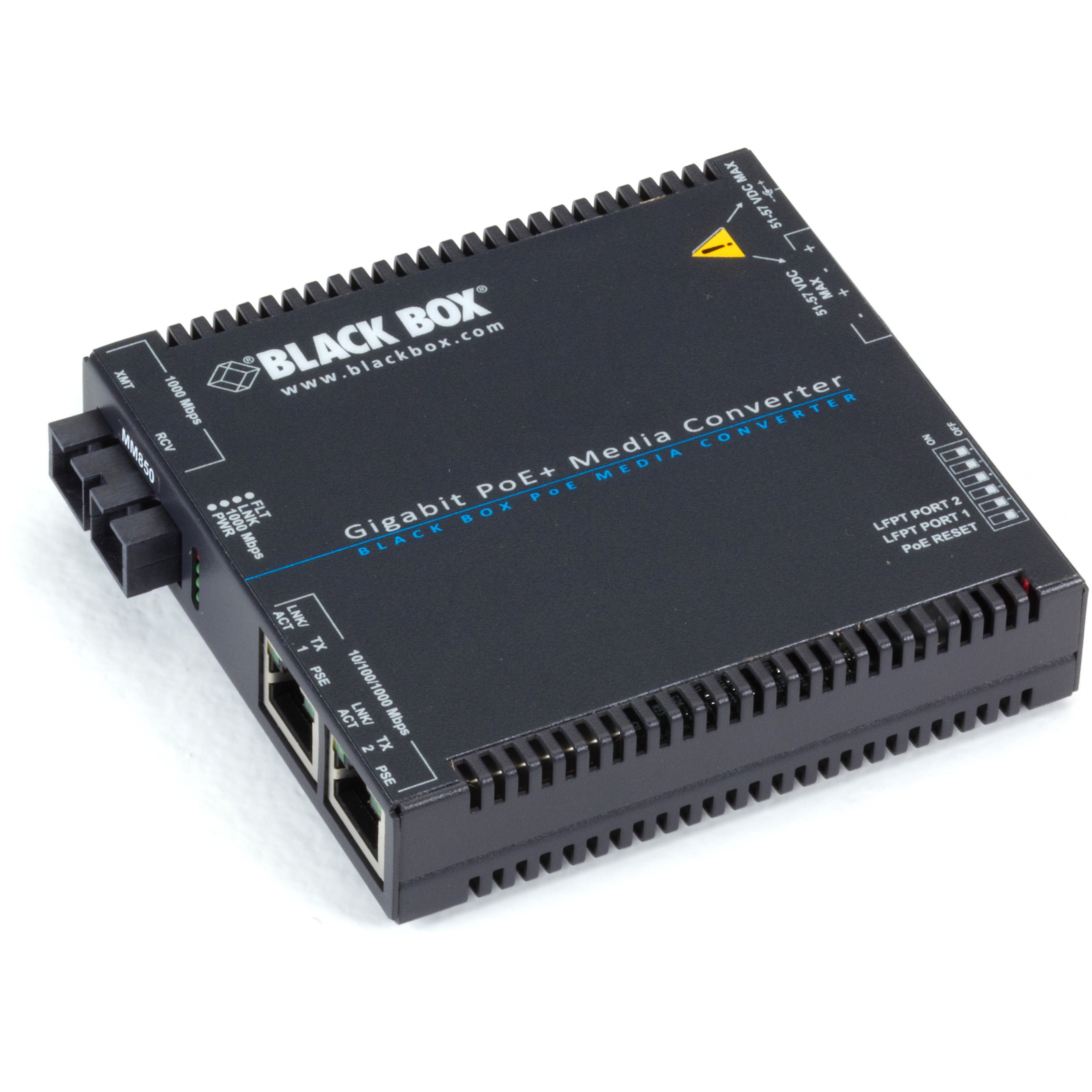 POE+ Media Converter 10/100/1000Mbps SC 850NM 550M