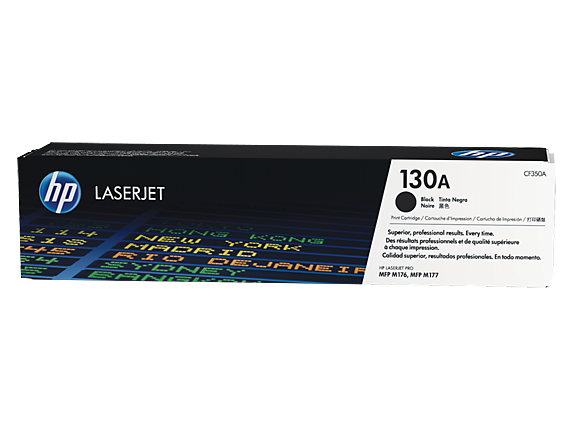 HP 130A (CF350A) Toner Cartridge - Single Pack - Laser - 1300 Pages - Black - 1 Each