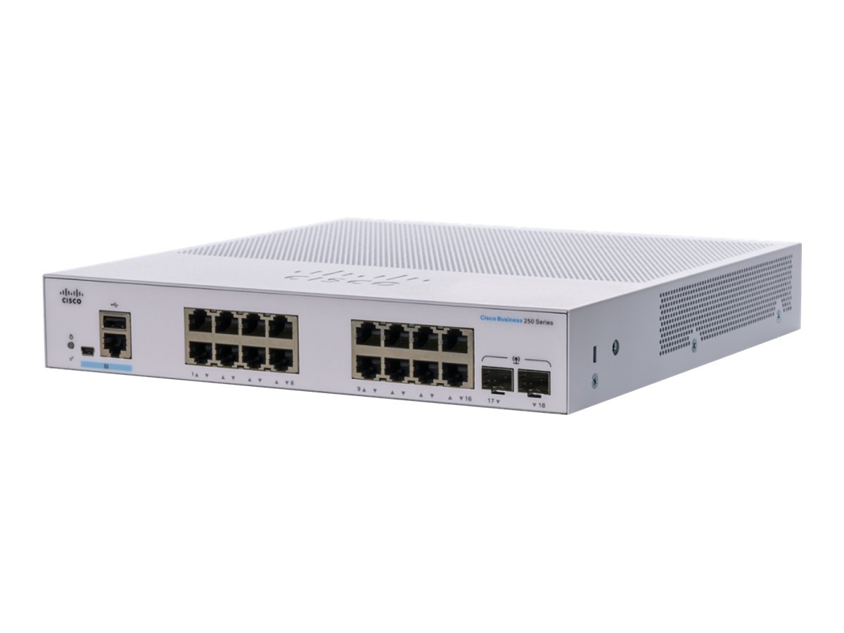 CBS250 Smart 16-port GE, 2x1G SFP