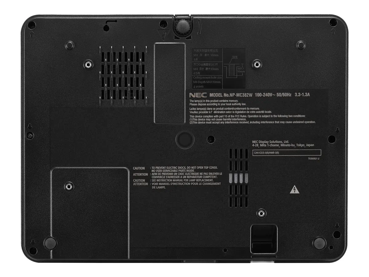 4500 Lumen XGA LCD Projector with 1.2x Zoom