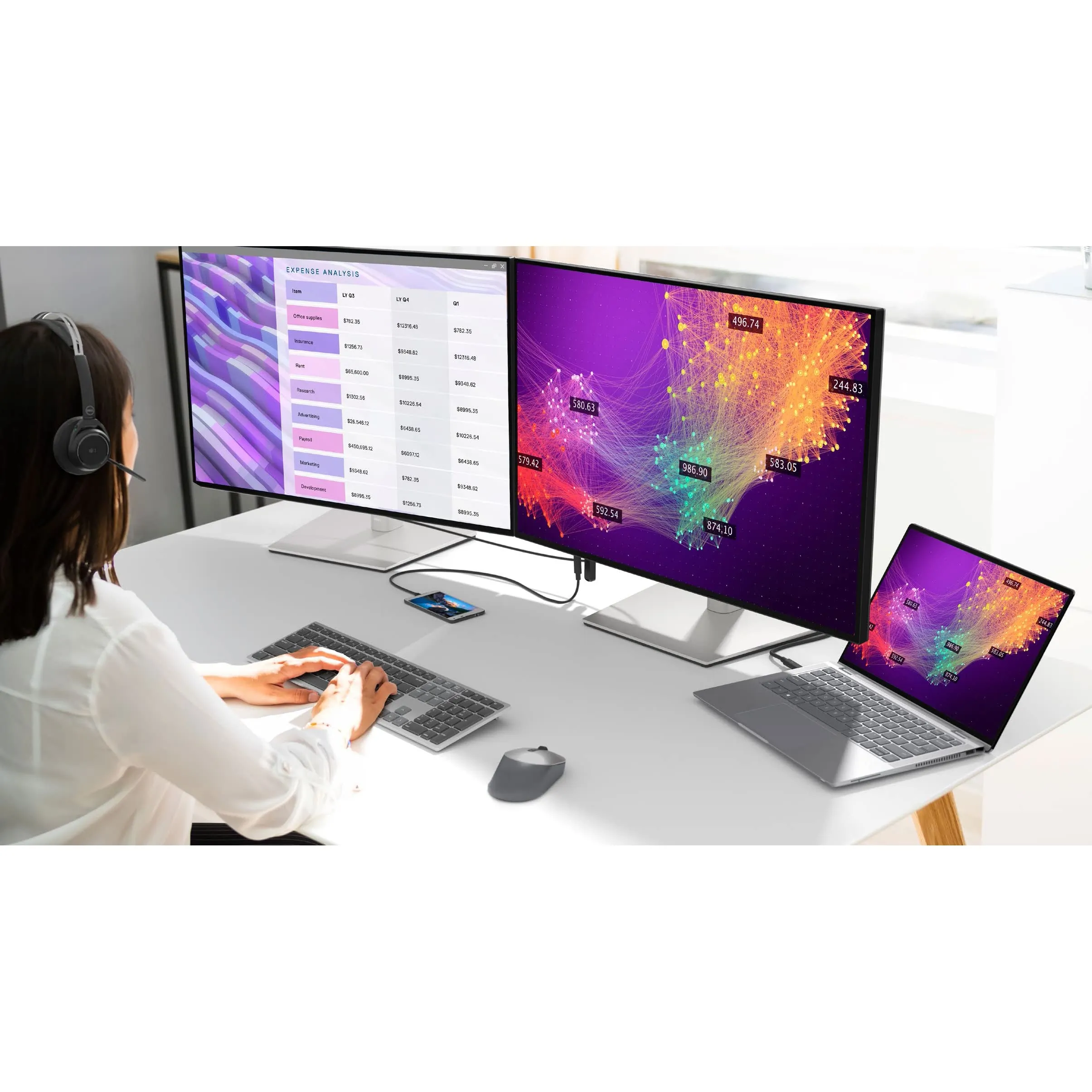 30 Dell UltraSharp WideScreen 2560x1600 HDMI DisplayPort USB-C USB 3.0 IPS Monitor U3023E