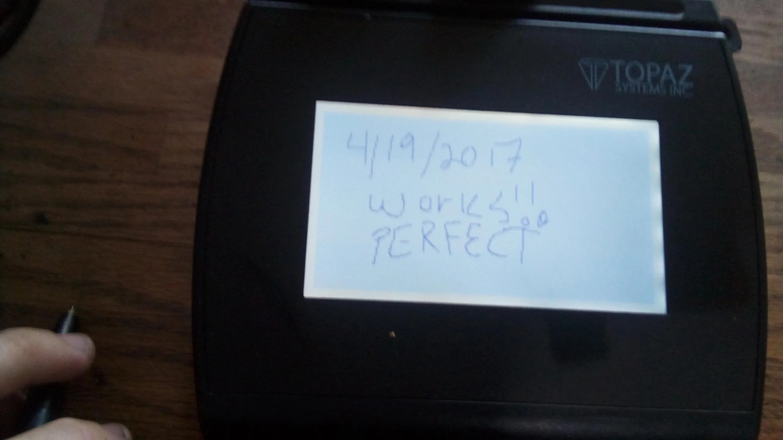 TOPAZ, SIGNATUREGEM LCD 4X3 (DUAL SERIAL/HID USB - SE VERSION) ELECTRONIC SIGNATURE PAD, WITH SOFTWARE, 3-YEAR FACTORY WARRANTY