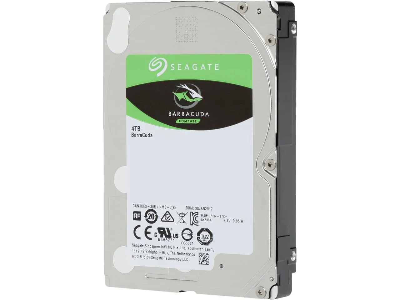 Seagate Barracuda ST4000LM024 4 TB 2.5 Internal Hard Drive - SATA - 5400rpm - 128 MB Buffer