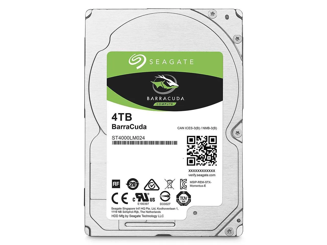 Seagate Barracuda ST4000LM024 4 TB 2.5 Internal Hard Drive - SATA - 5400rpm - 128 MB Buffer