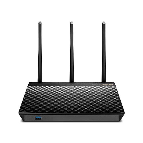 ASUS RT-AC66U 802.11ac Dual-Band Wireless-AC1750 Gigabit Ethernet Router w/iOS & Android App Support