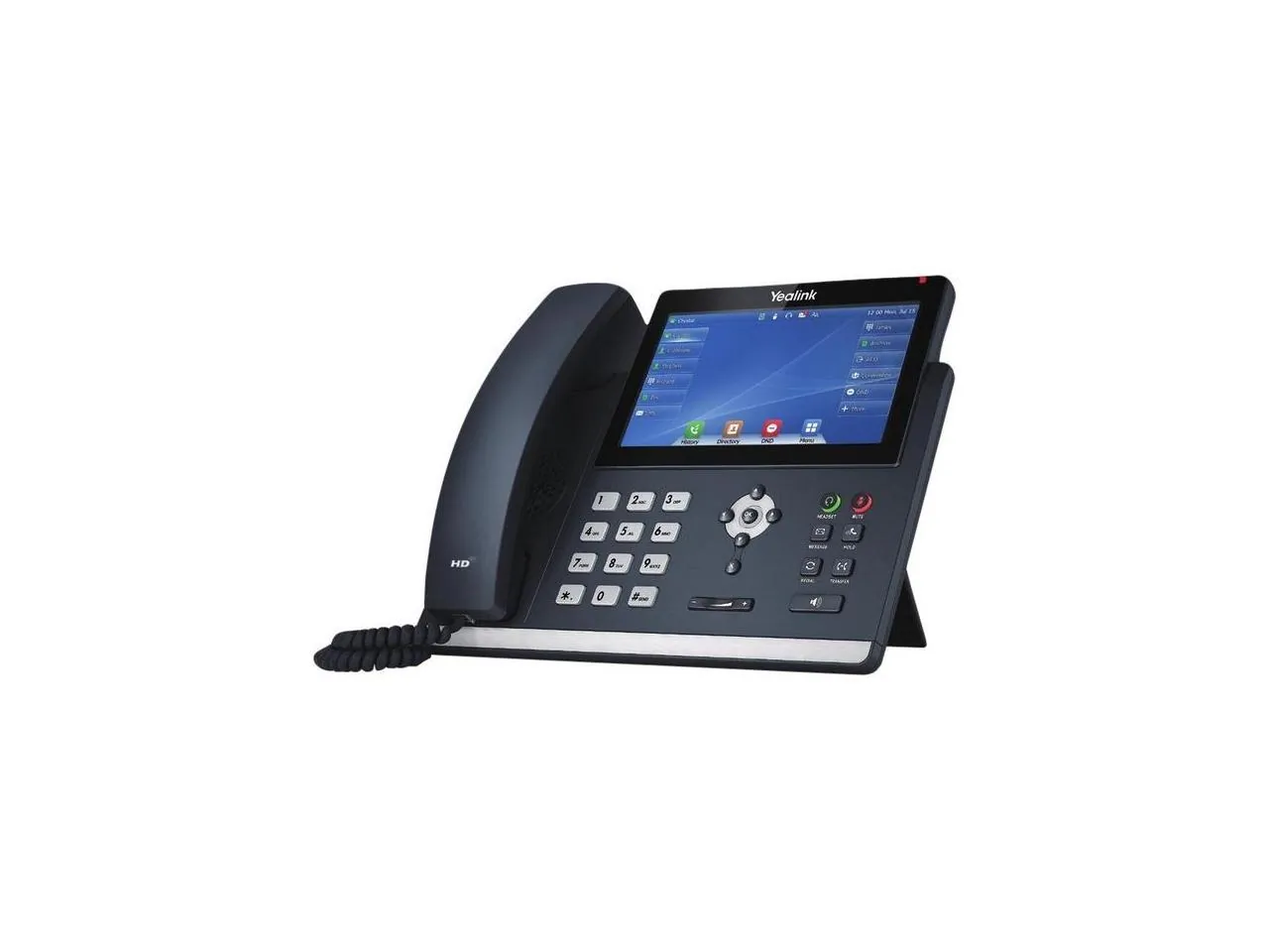IP Phone with Dual-port Gigabit Ethernet 7in. color LCD Dual USB ports Up to 16 SIP accounts (PS5V2000US-SLIM Power Supply not included)