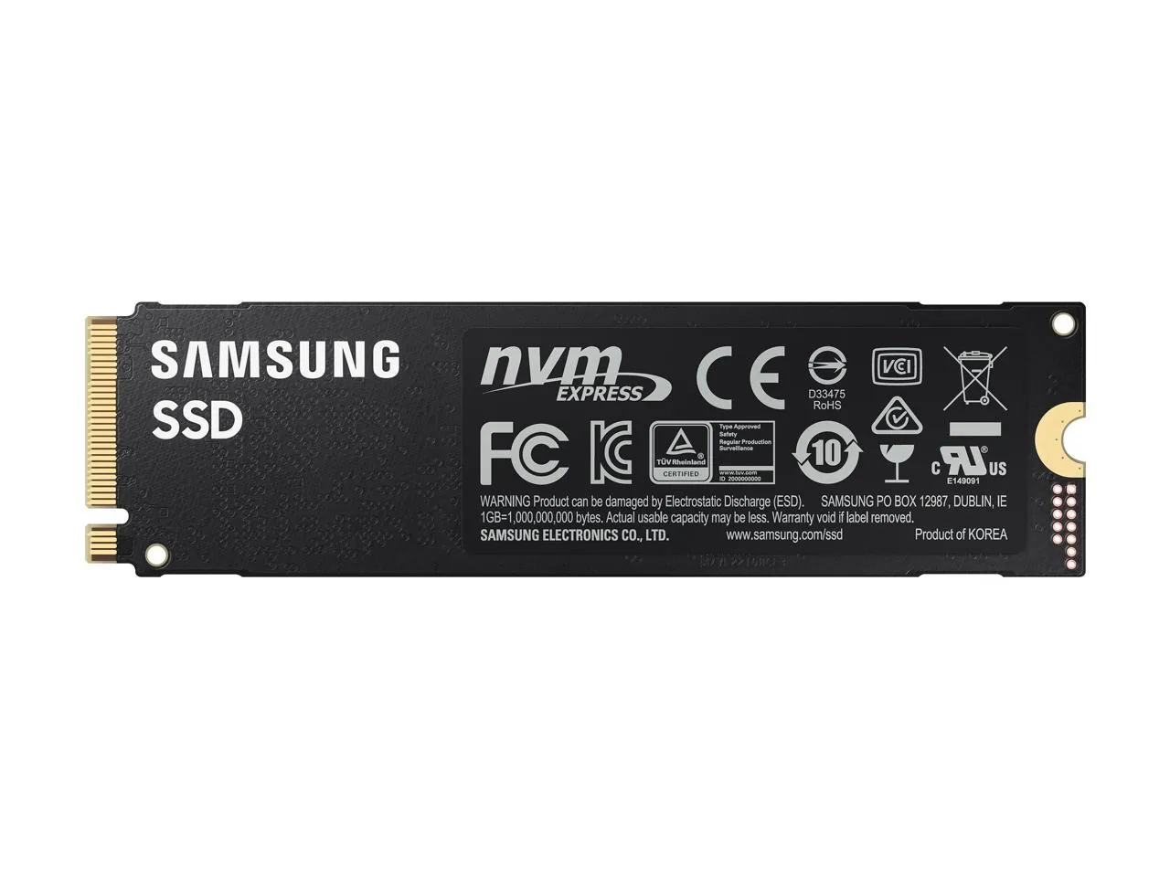 Samsung 980 PRO MZ-V8P2T0B - SSD - encrypted - 2 TB - internal - M.2 2280 - PCIe 4.0 x4 (NVMe) - buffer: 2 GB - 256-bit AES - TCG Opal Encryption 2.0