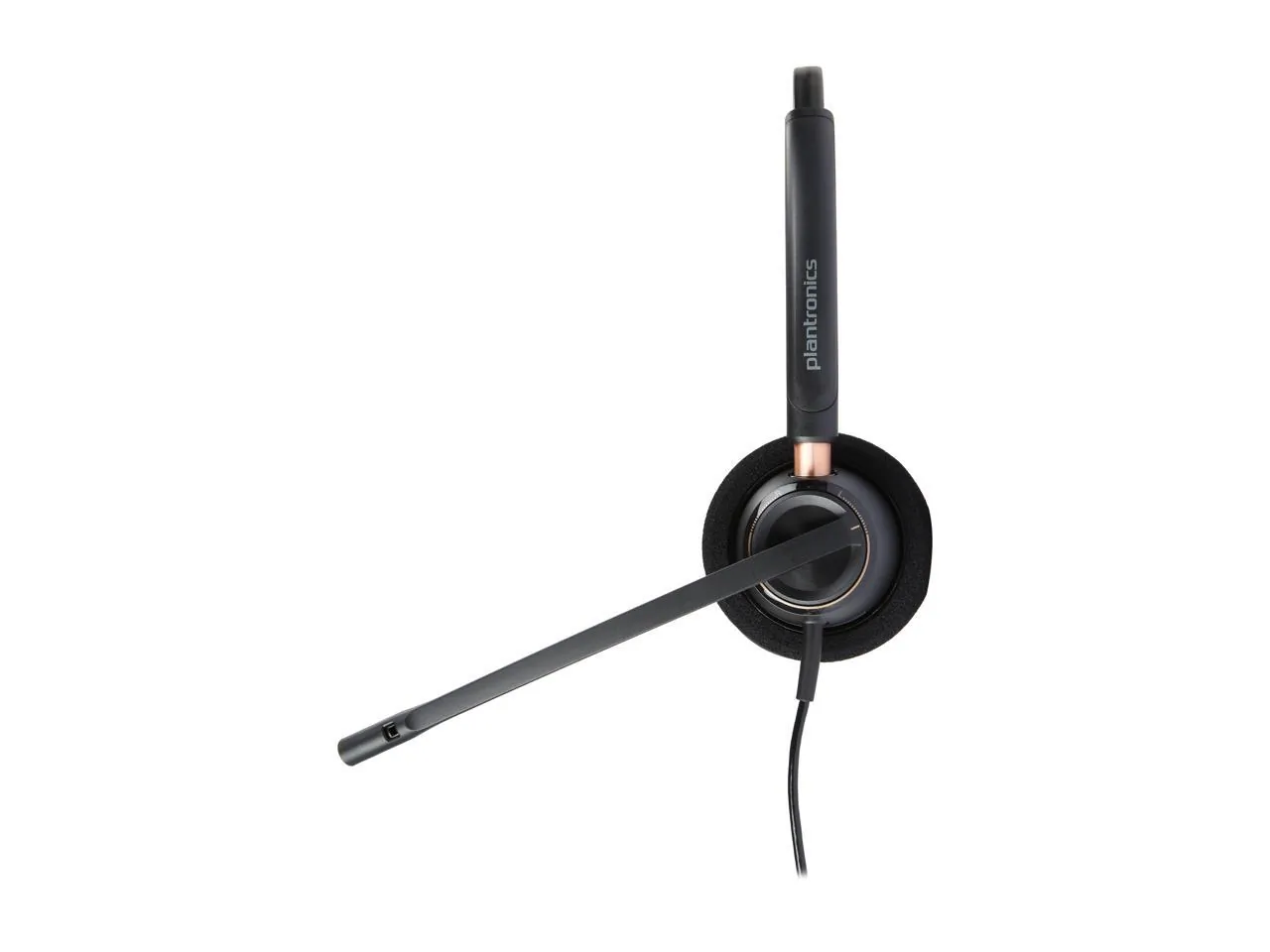 Plantronics Over-the-head Binaural Corded Headset - Stereo - Wired - Over-the-head - Binaural - Supra-aural - Noise Cancelling Microphone