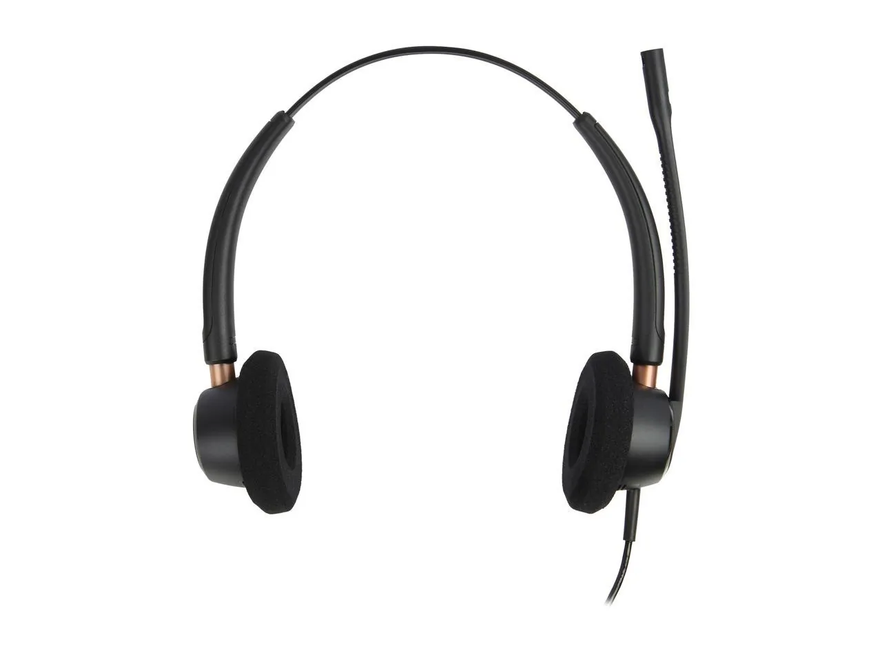 Plantronics Over-the-head Binaural Corded Headset - Stereo - Wired - Over-the-head - Binaural - Supra-aural - Noise Cancelling Microphone