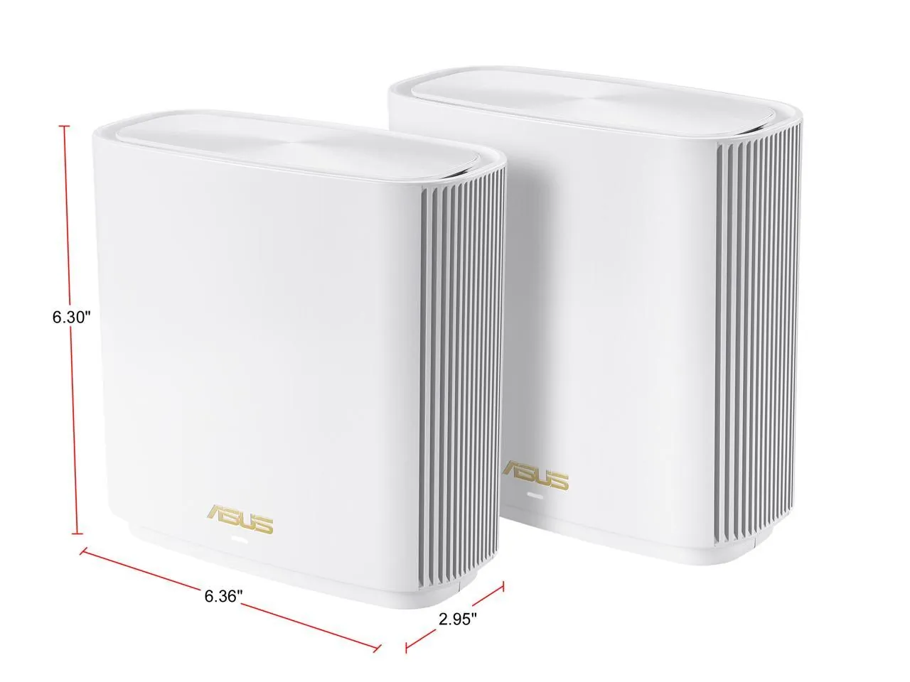 Asus Zenwifi AX XT8 AX6600 Wi-Fi White Mesh Router 2-Pack 90IG0590-MA1G4V XT8 (W-2-PK)