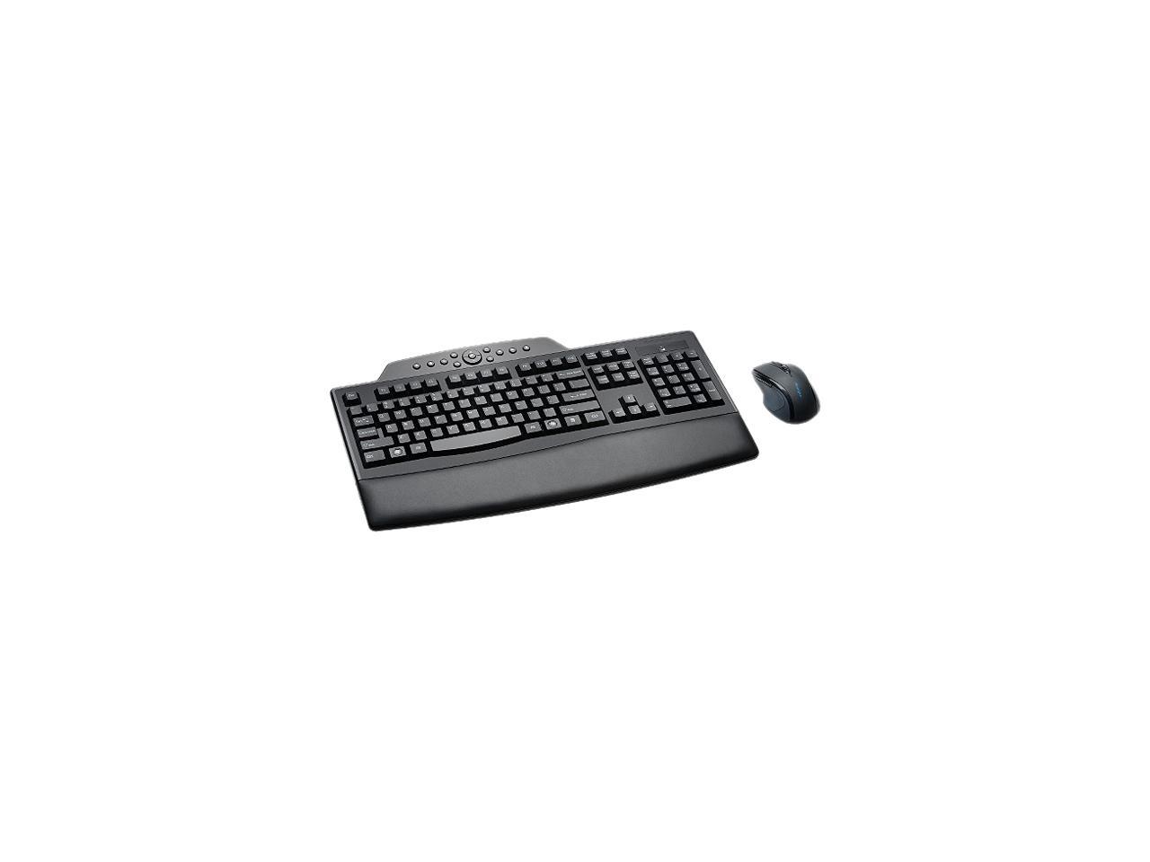 Kensington Pro Fit Wireless Comfort Desktop Set - Keyboard and mouse set - wireless - US - black