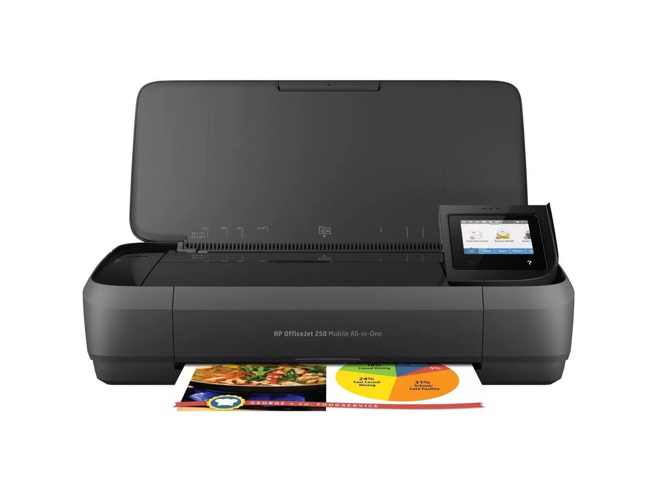 HP OfficeJet 250 Mobile InkJet All-in-One Wireless Color Printer USB CZ992A#B1H