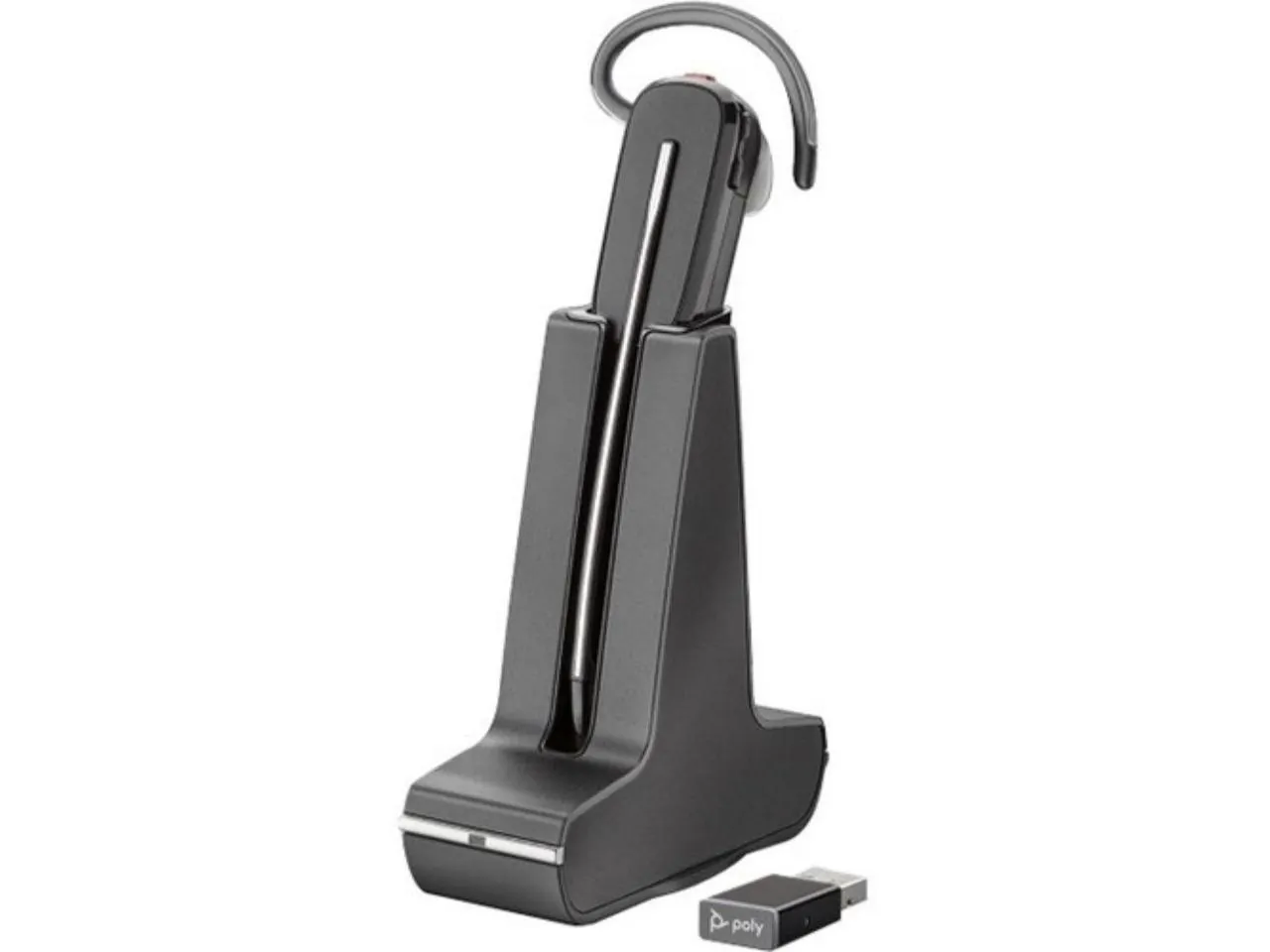 Plantronics Savi 8240-UC Standard Headset System - Mono - Wireless - Bluetooth - Monaural - Noise Canceling - Black