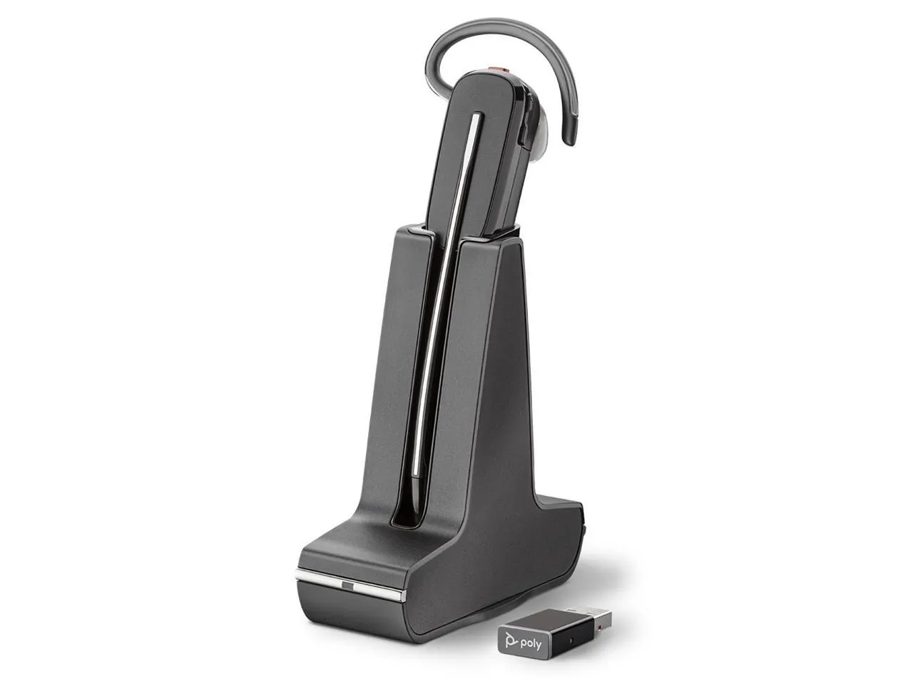 Plantronics Savi 8240-UC Standard Headset System - Mono - Wireless - Bluetooth - Monaural - Noise Canceling - Black