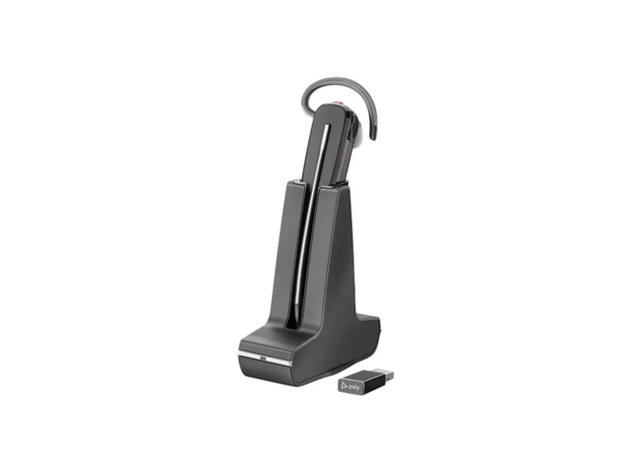 Plantronics Savi 8240-UC Standard Headset System - Mono - Wireless - Bluetooth - Monaural - Noise Canceling - Black