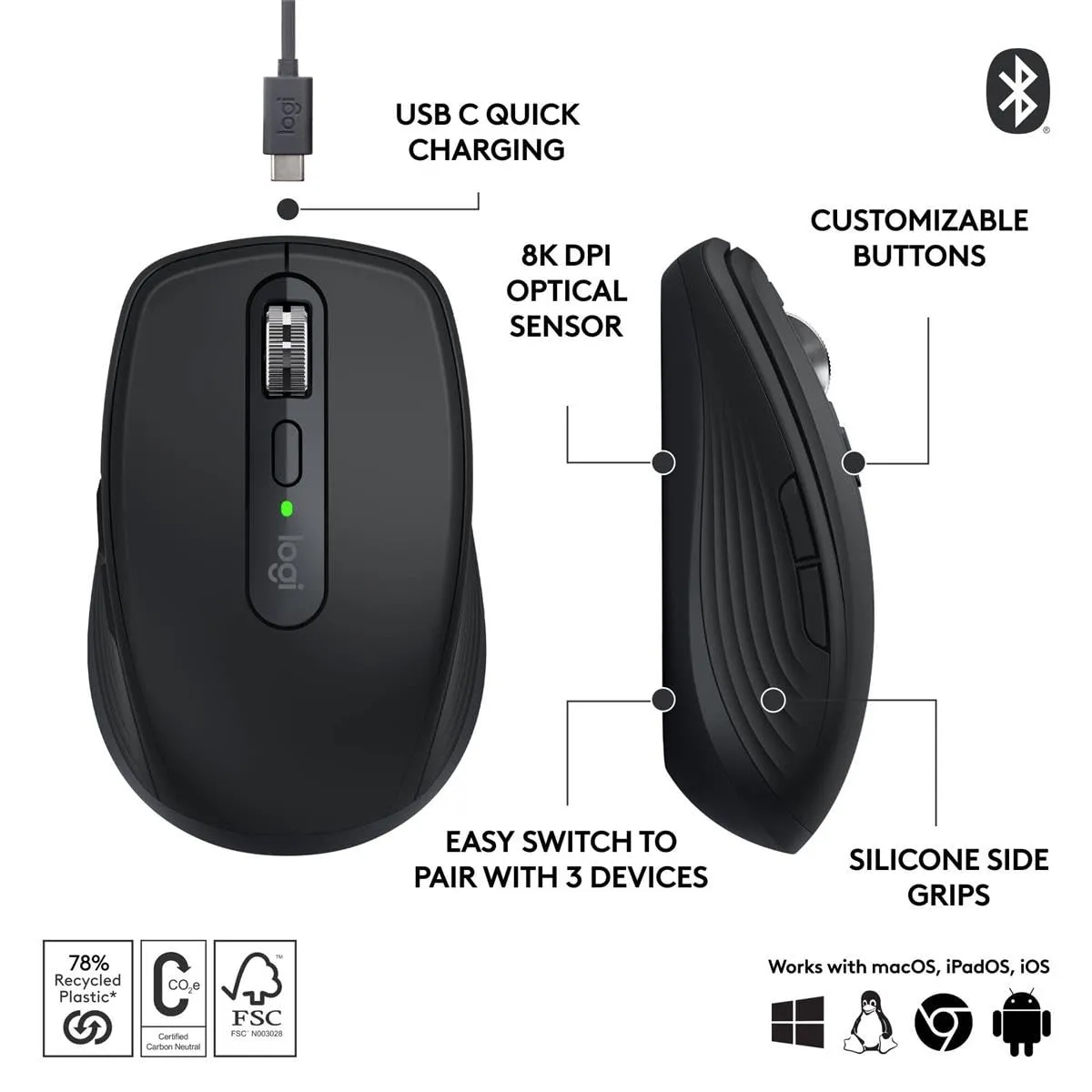 MX Anywhere Mouse 3S Black