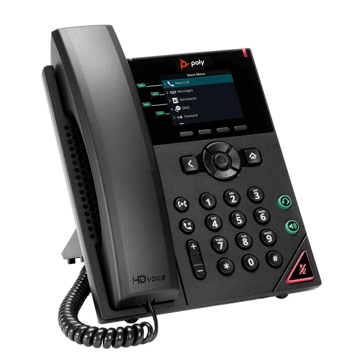 Poly VVX 250 IP Phone with Power over Ethernet