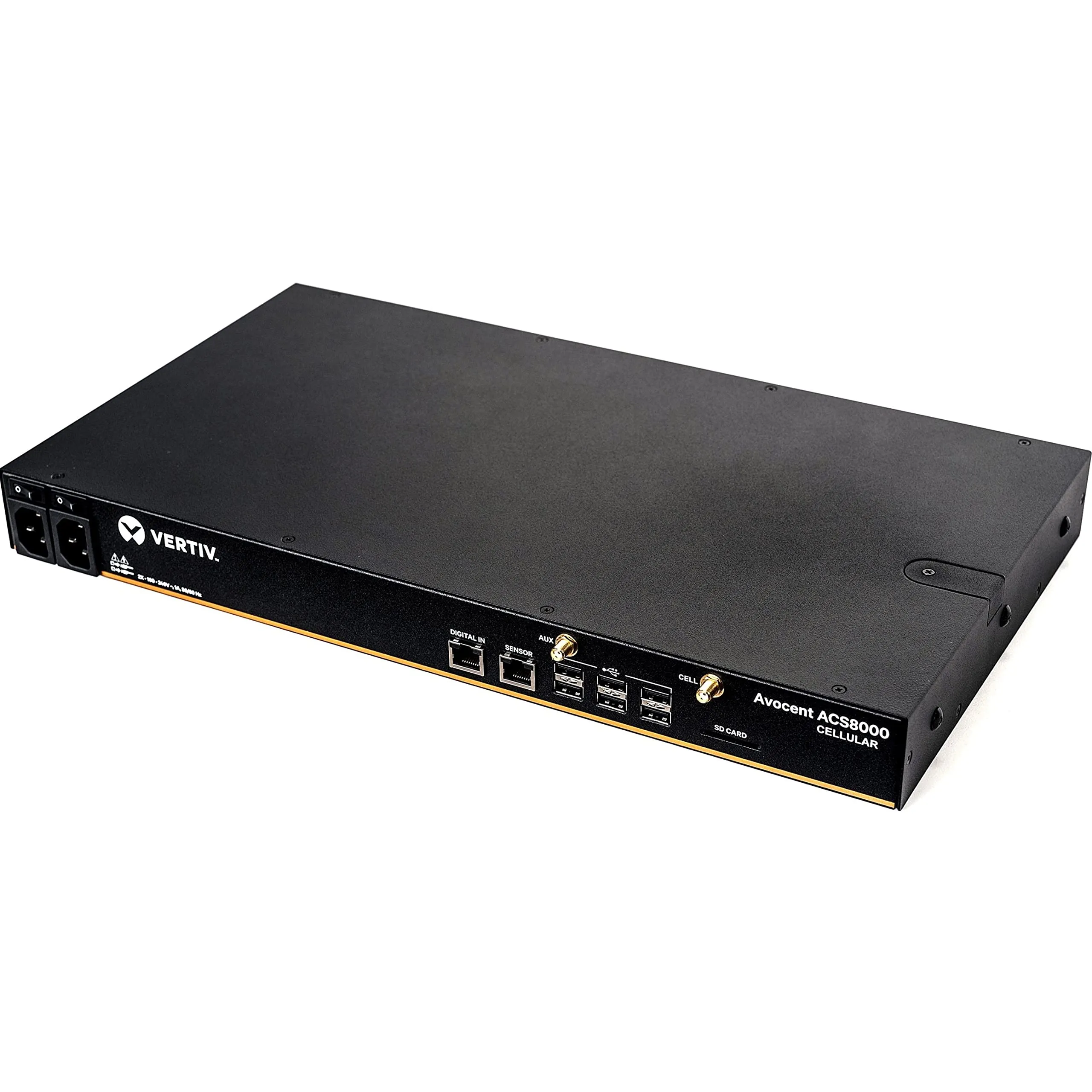 Avocent Vertiv ACS 8000 8-Ports Console Server Dual Power Supply 1U ACS8008-NA-DAC