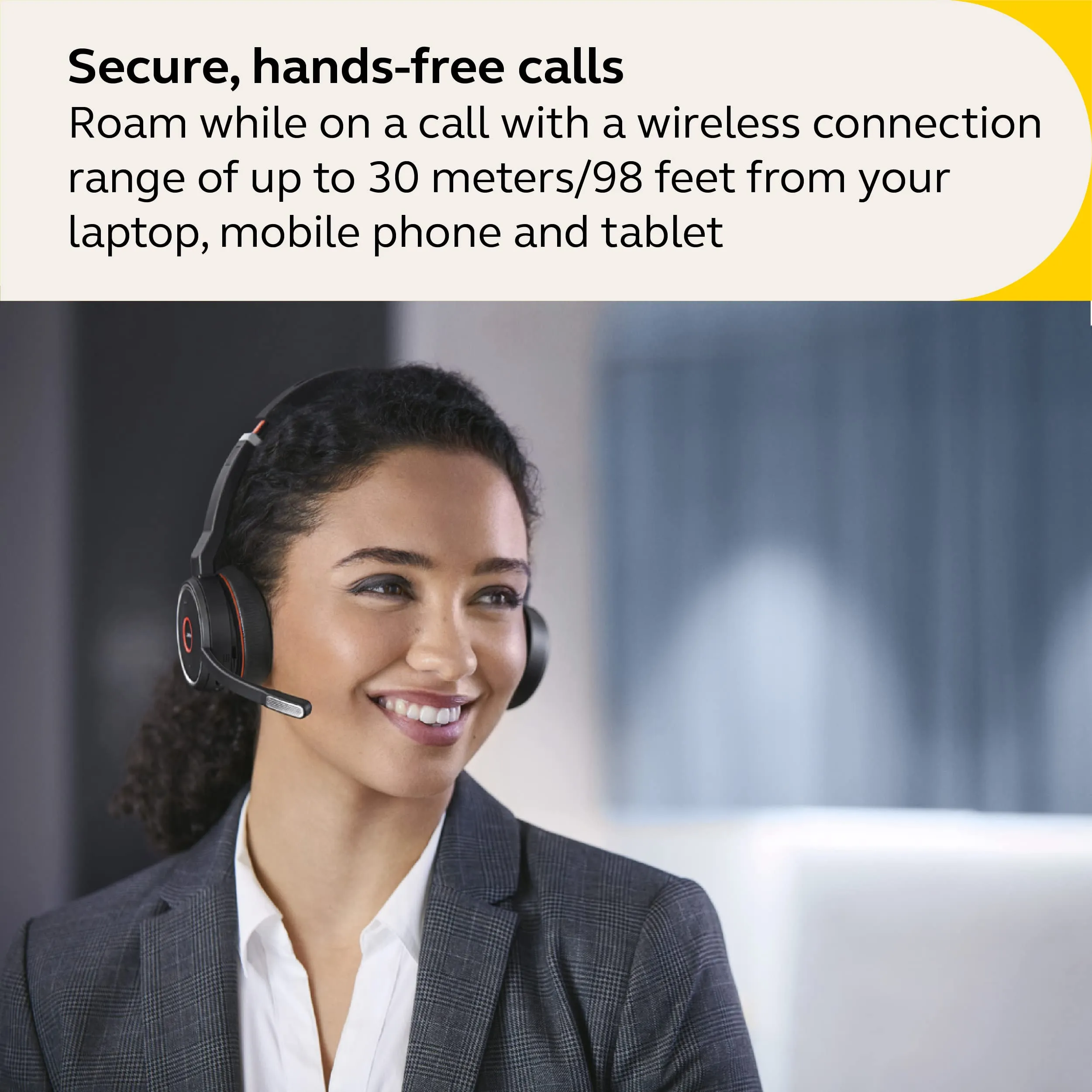 Jabra Evolve 75 SE Stereo Stand with Link380a MS