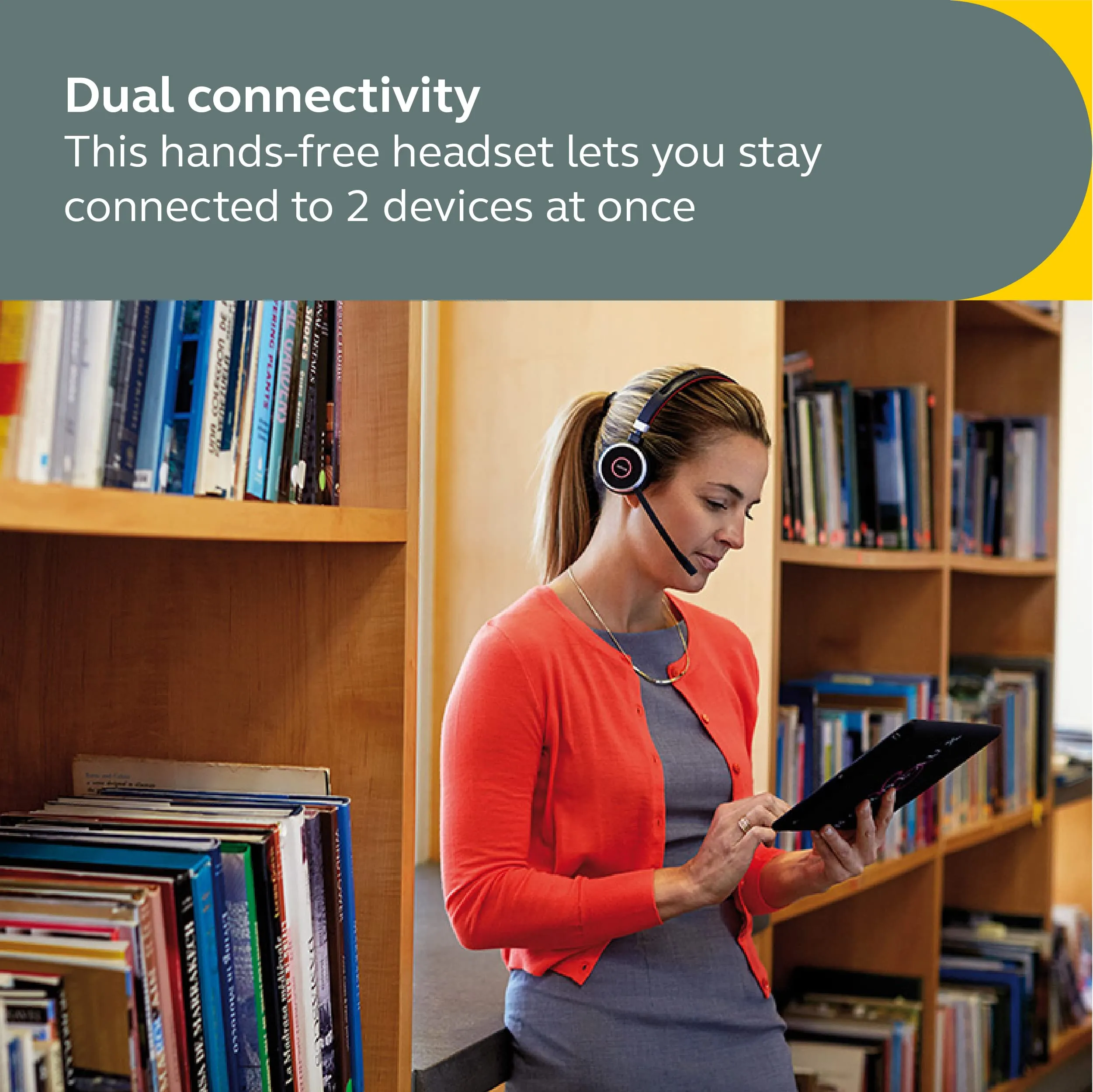 Jabra Evolve 65 SE Wireless Headset - Mono - Link380a MS