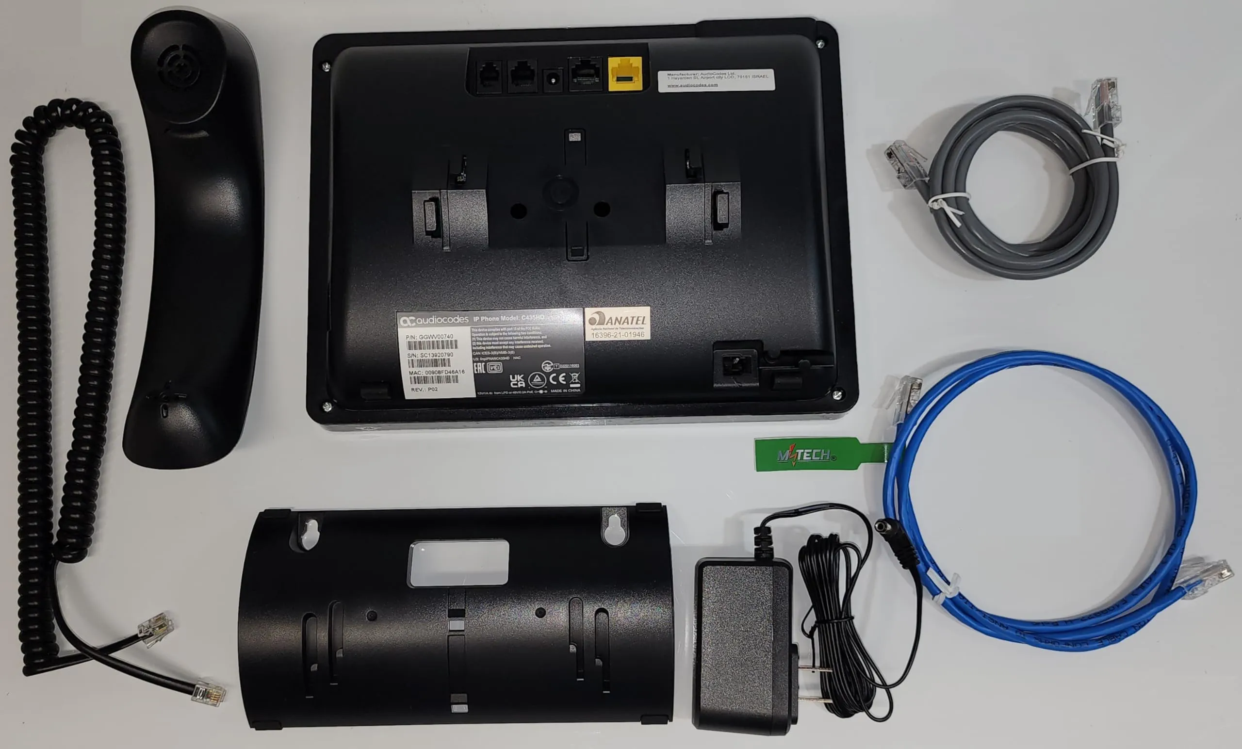 Teams C435HD-R IP-Phone PoE GbE with an external power supply black