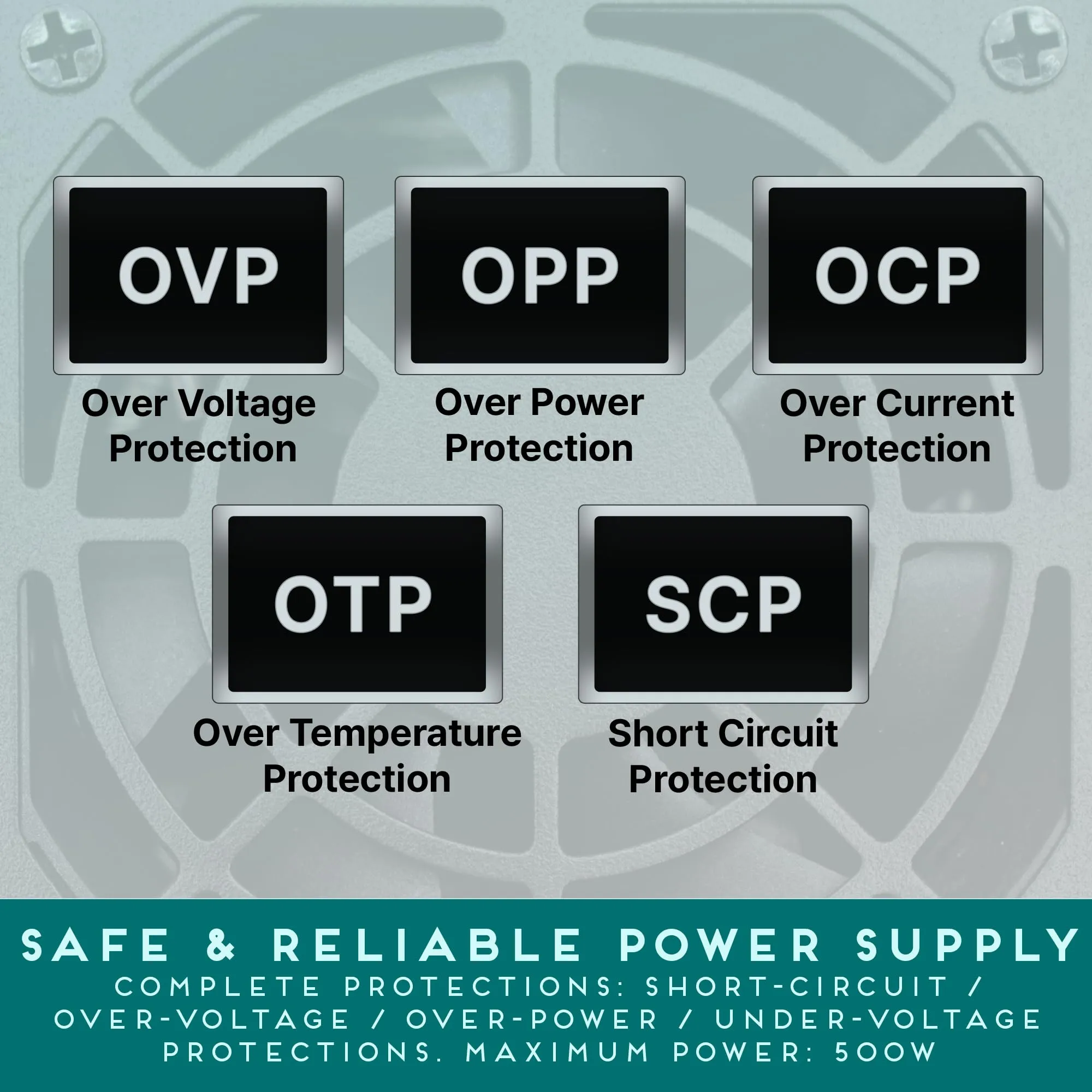 Apevia TFX-PFC500W 500W Active PFC Power Supply