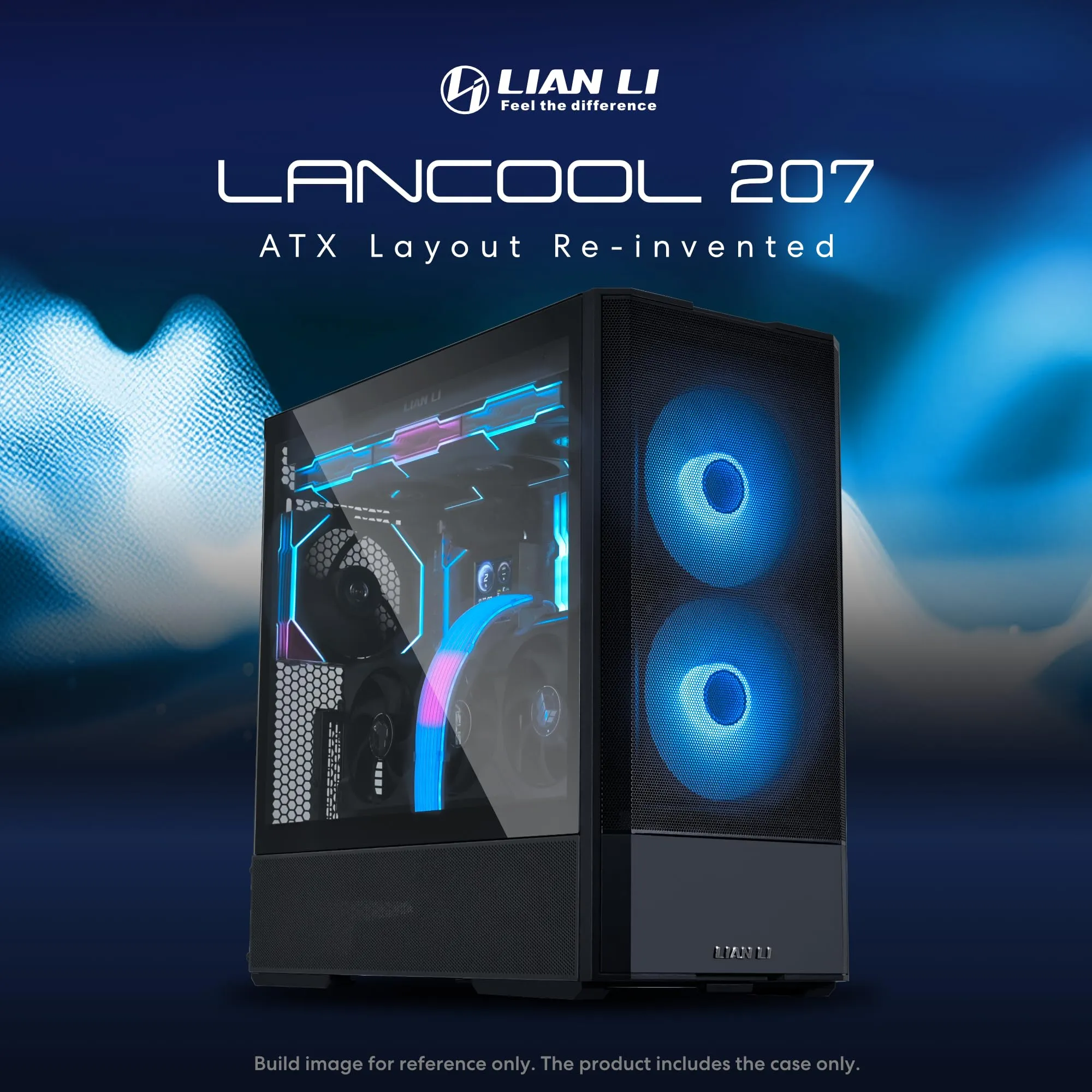 LIAN LI LANCOOL 207 Black / Steel / Tempered Glass ATX Mid Tower Computer Case - LANCOOL 207 RX