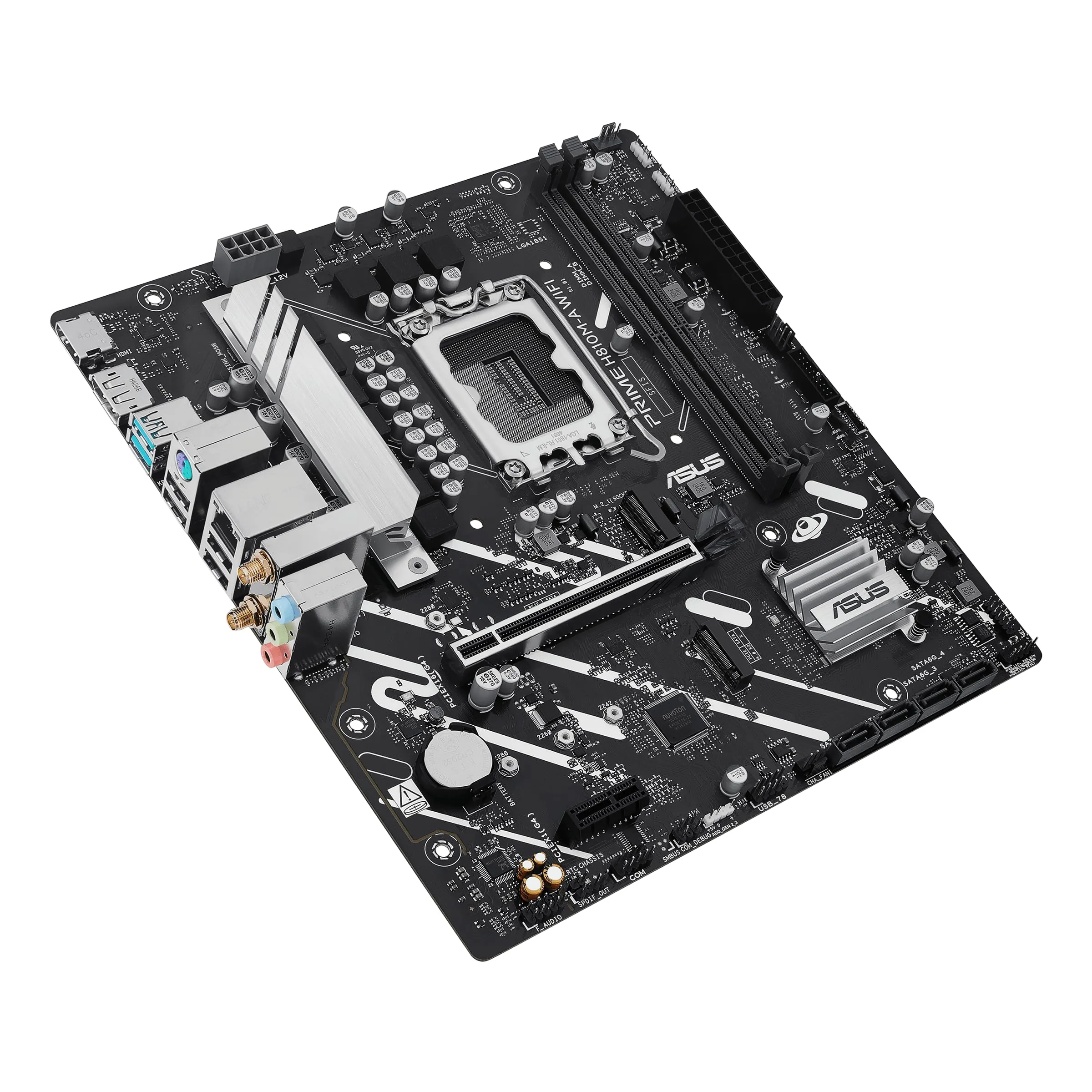 Asus Prime H810M-A WIFI-CSM Desktop Motherboard - Intel H810 Chipset - Socket LGA-1851 - Micro ATX