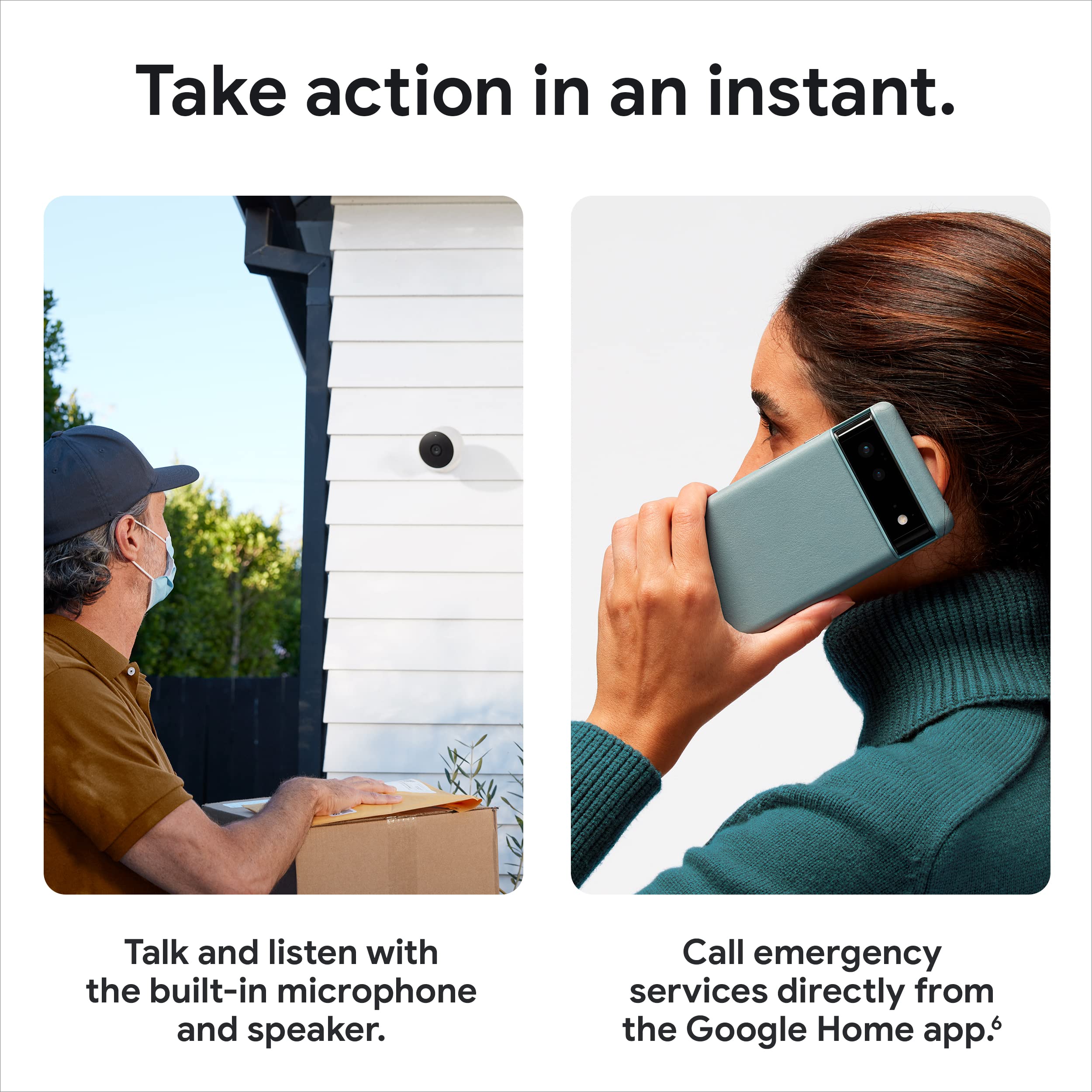 REMAN ENGINE GOOGLE NEST INDOOR OUTDOOR CAMERA 2-PACK WHITE