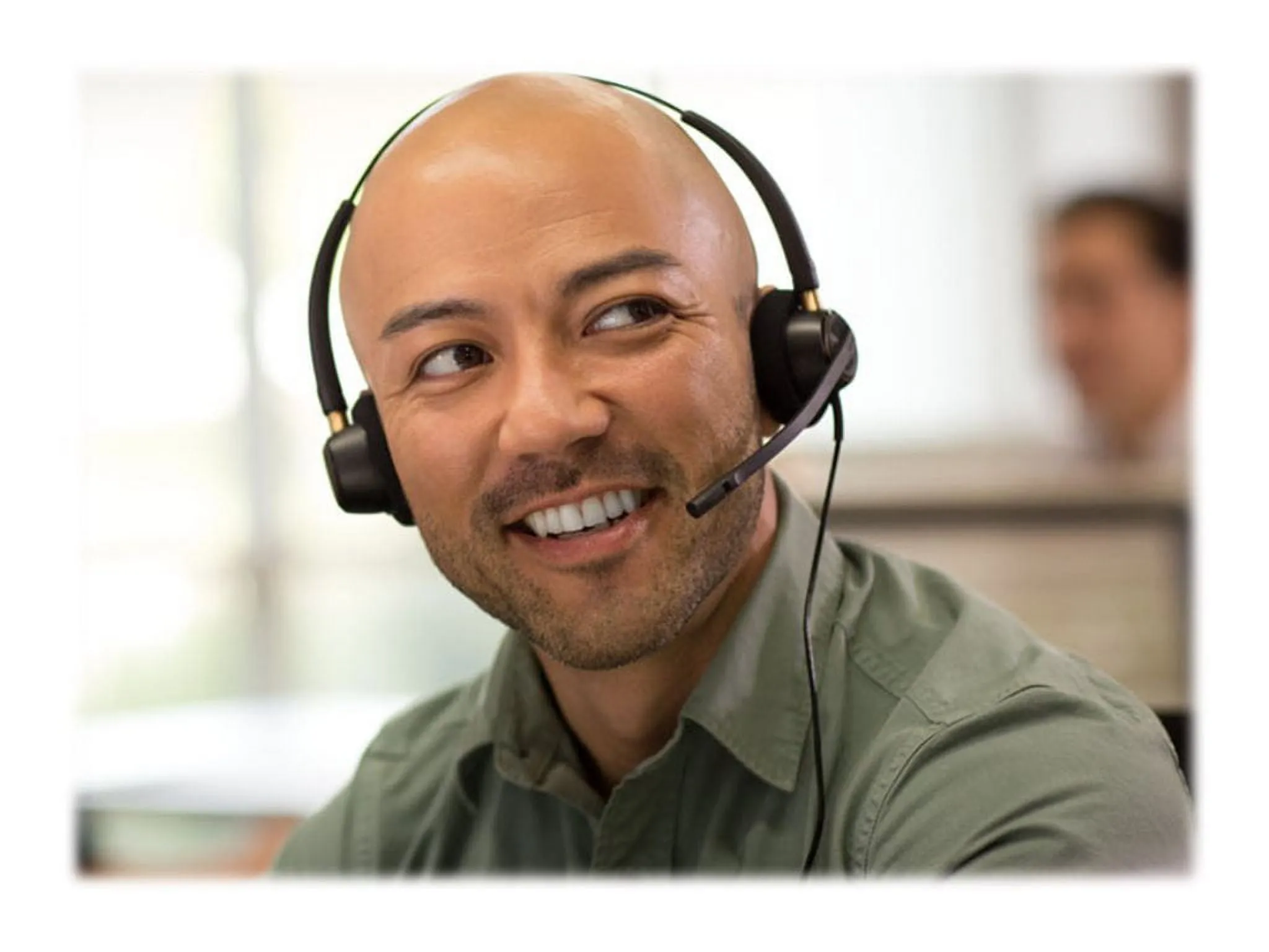 Plantronics EncorePro HW520V On-ear Binaural Wired Headset Voice Tube MIC 89436-01