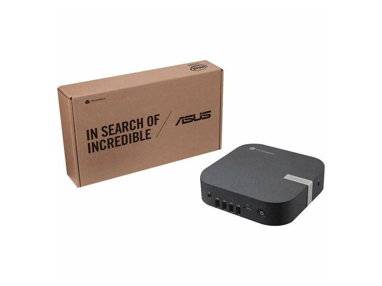 Asus Chromebox 5a CHROMEBOX5A-SC041UNENT Chromebox - Intel Celeron 7305 - 4 GB - 128 GB SSD - Mini PC - Eco Black