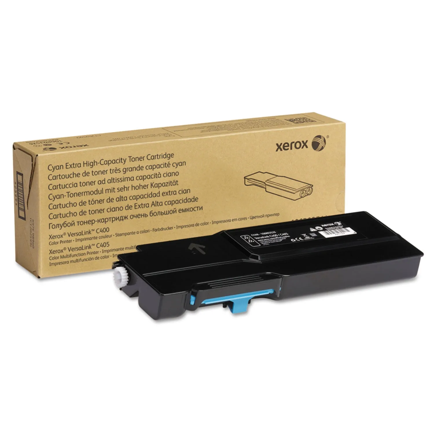 Xerox Toner Cartridge - Cyan - Laser - Extra High Yield - 8000 Pages - 1 Each