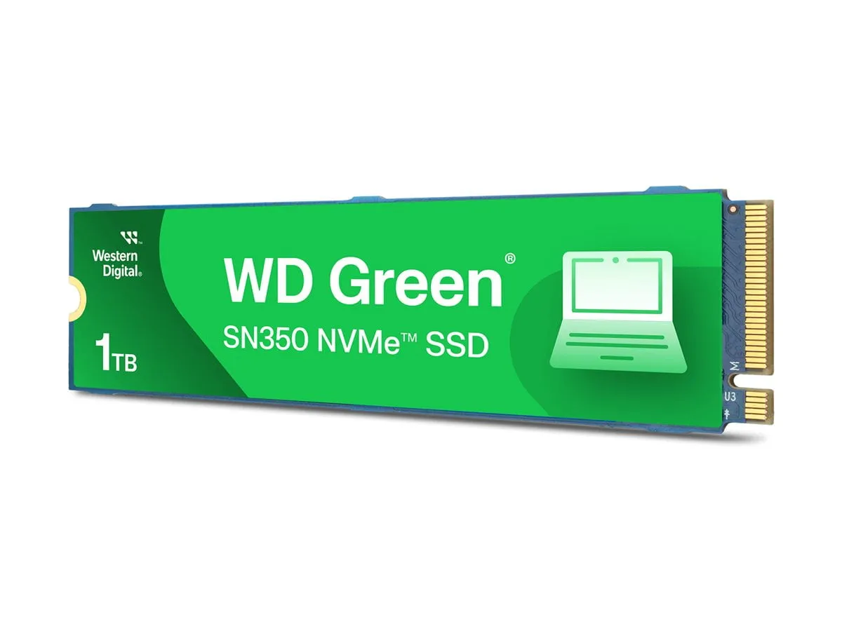 Western Digital 1TB M.2 NVMe GREEN PCIe SSD - SN350