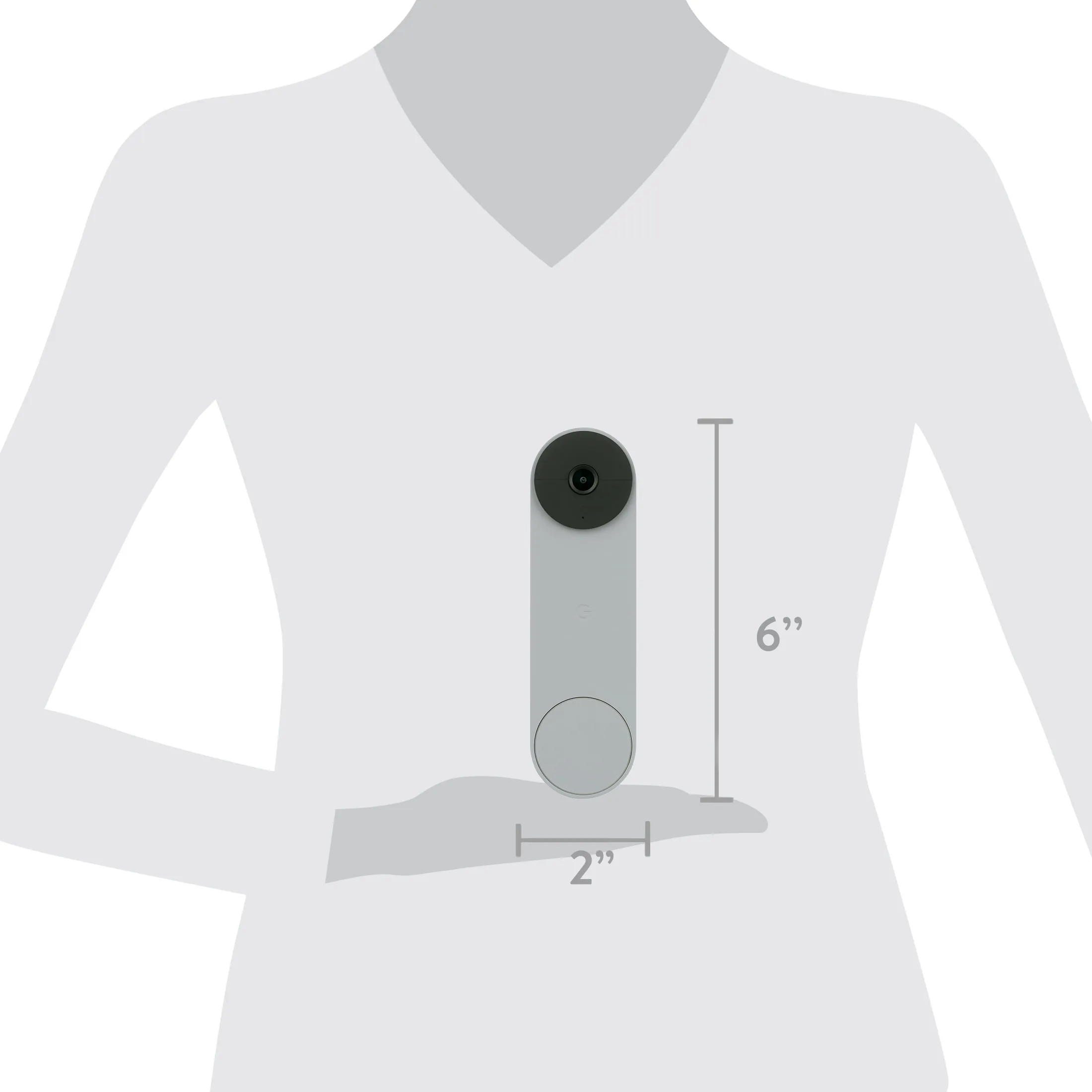 CERTIFIED RENEWED GOOGLE NEST DOORBELL BATTERY ASH 90 DAY COMPUTERLAND WARRANTY