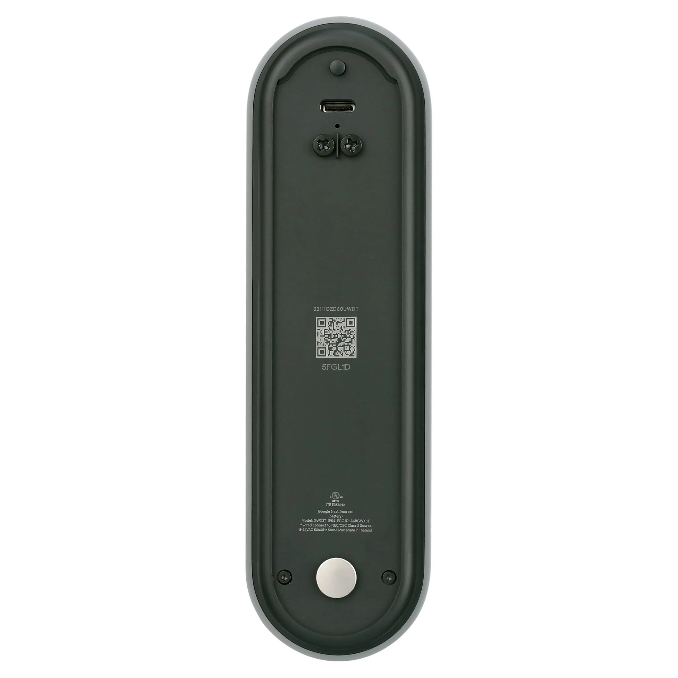 CERTIFIED RENEWED GOOGLE NEST DOORBELL BATTERY ASH 90 DAY COMPUTERLAND WARRANTY